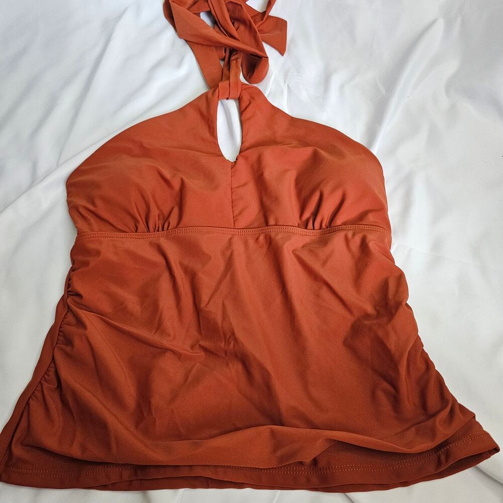 NWOT Keyhole Rust Tankini size 6 Swim Top